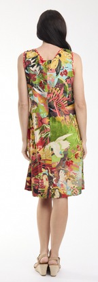 Orientique Jardin Exotique Dress Reversible Sleeveless