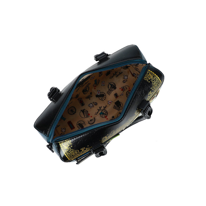 Vendula London Between the Covers Bookbinders Speedy Bowler Bag