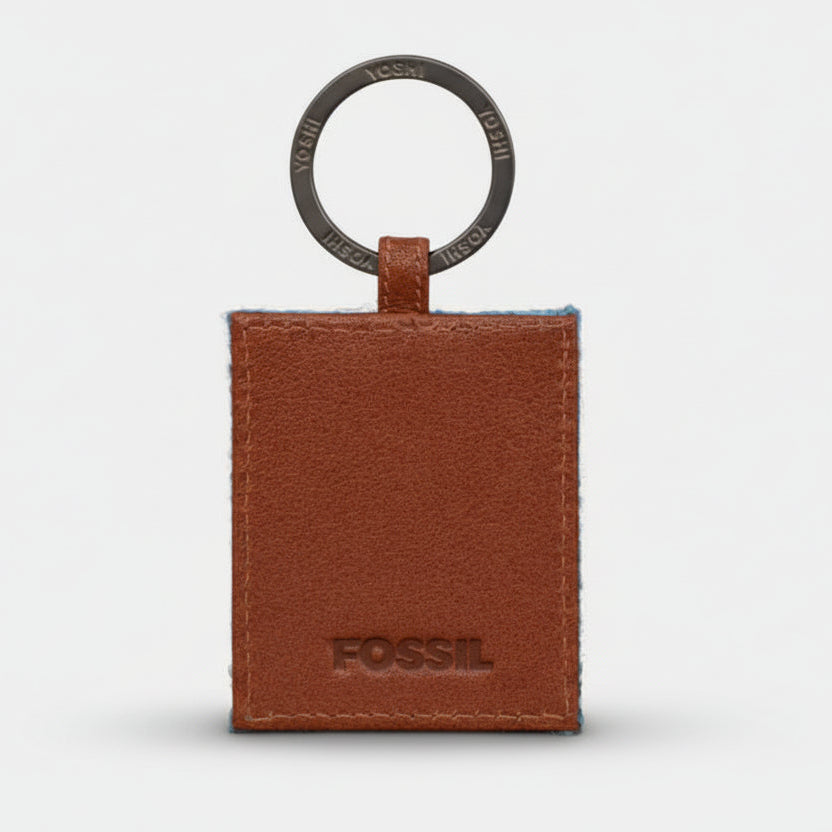 Yoshi Leather Highland Cow Keyring