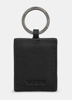 Yoshi Leather Keyring Bookworm Charles Dickens Black