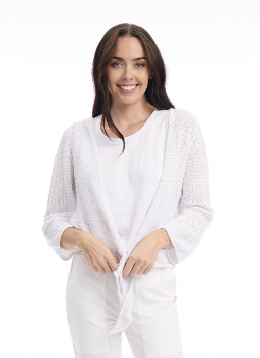 Orientique Knit Tie Shrug