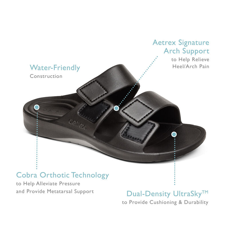 Aetrex Mens Milos Slide