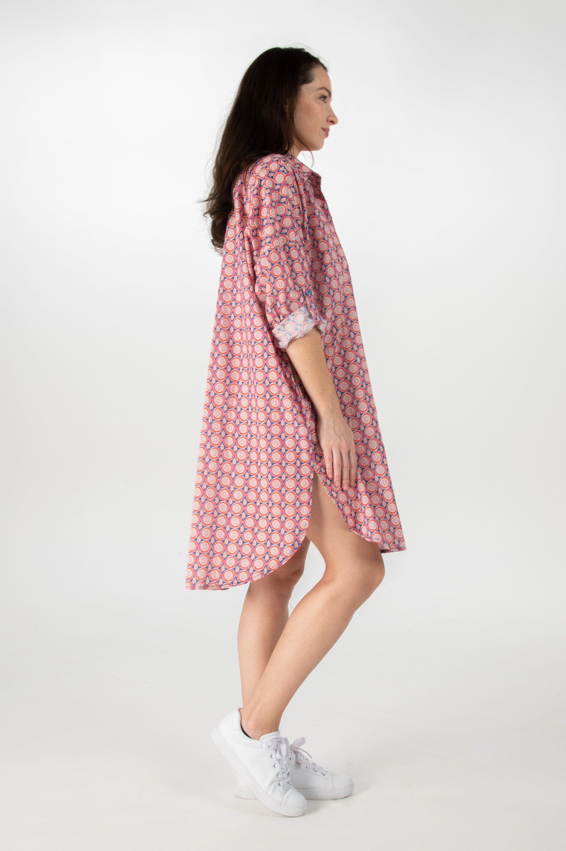 Milson Linda Dress Geo Fushia 