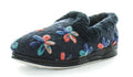 Panda Emille Slipper Navy Embroidery