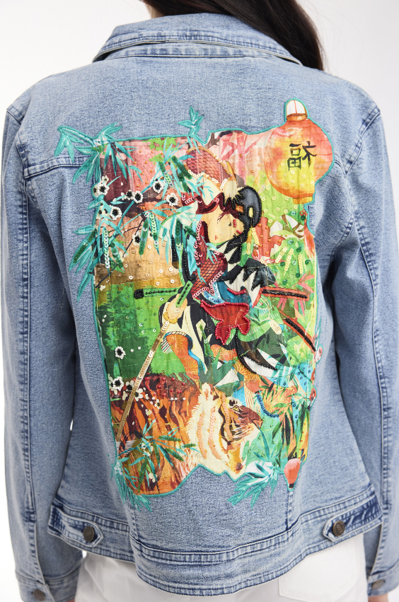 Orientique Jardin Exotique Jacket Denim Patch