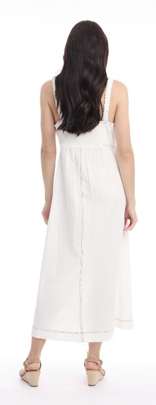 Orientique Linen Blend Dress Strappy