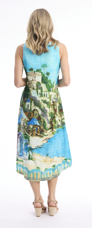 Orientique Tulum Midi Sleeveless Dress