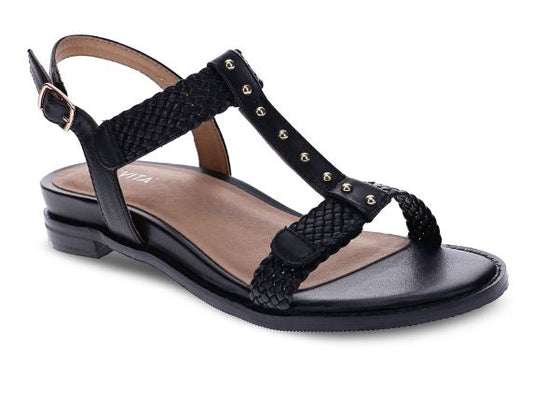 Mia Vita Olympia Sandal Black