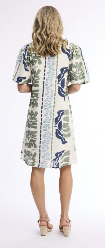 Orientique Liberte White Dress Puff Sleeve