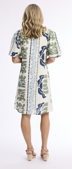 Orientique Liberte White Dress Puff Sleeve
