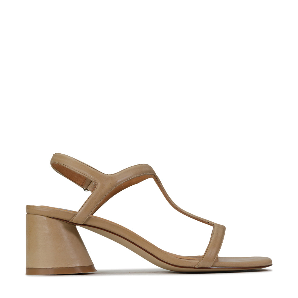 EOS Petras Block Heel Tan