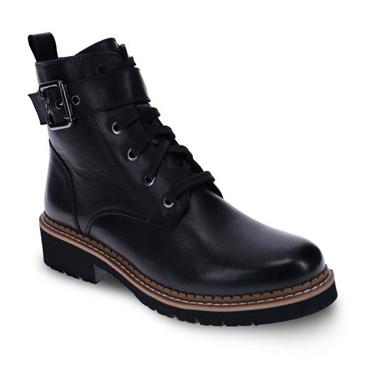 Mia Vita Poppy Zip Boot Black