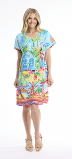 Orientique La Mala Dress Reversible Short Sleeve