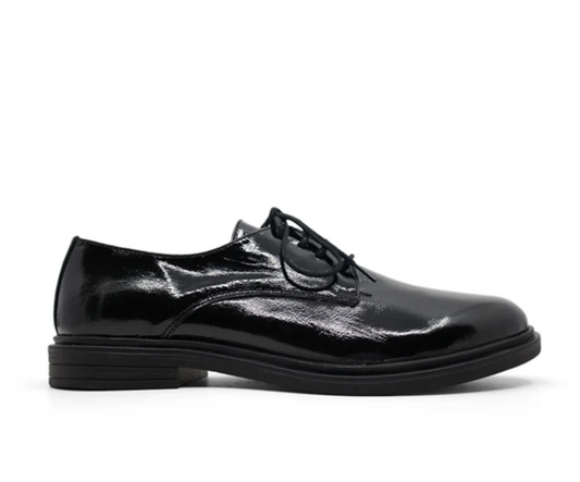 Luna Sole Cherub Black Patent Oxford