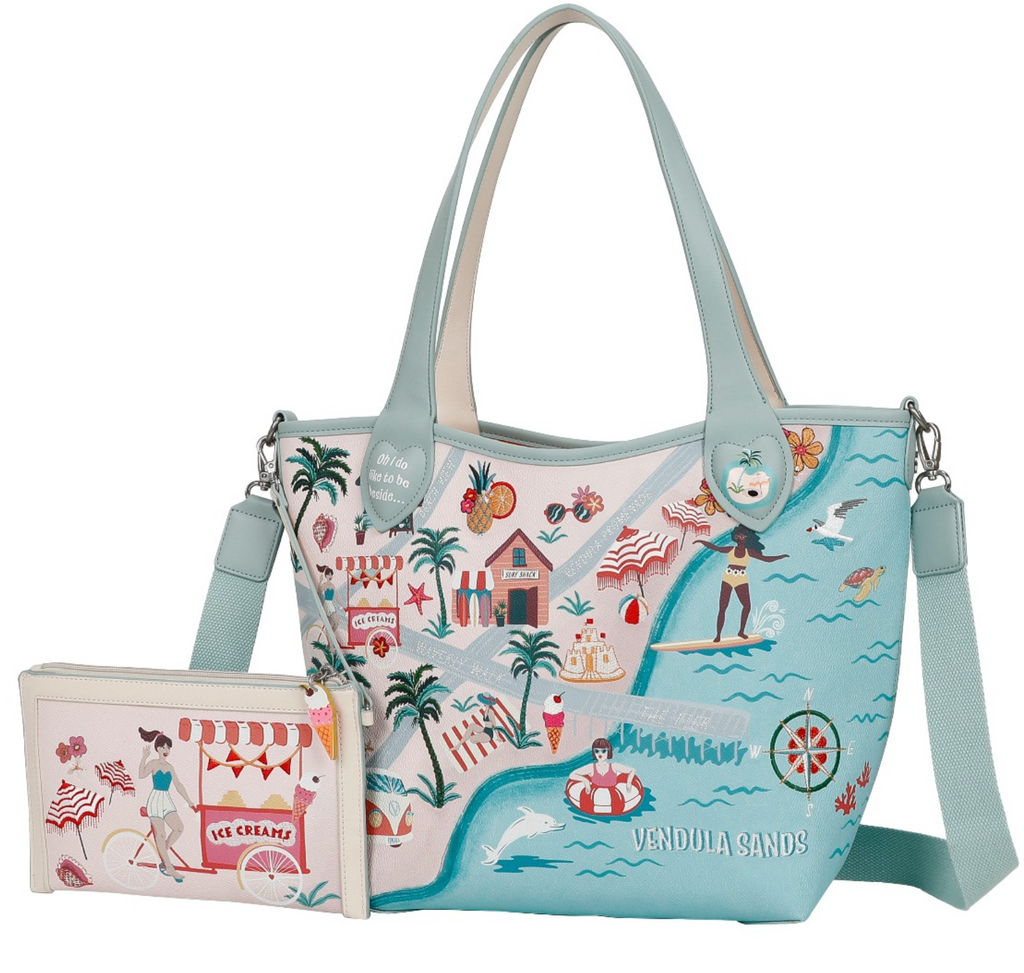 Vendula London Sands Reversable Tote and Pouch