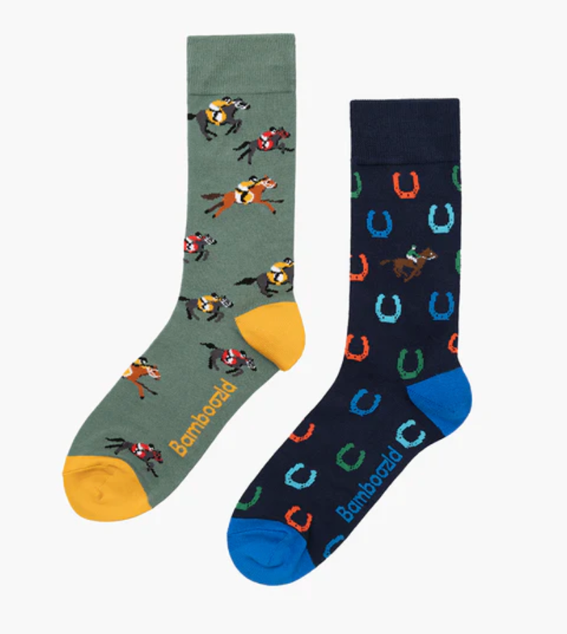 Bamboozld Mens Melbourne Cup Socks 2pk gift box