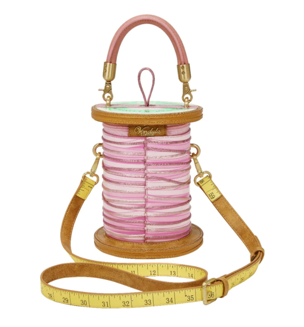 Vendula London Vendula Sewing Shop Cotton Reel Bag - Raspberry Edition