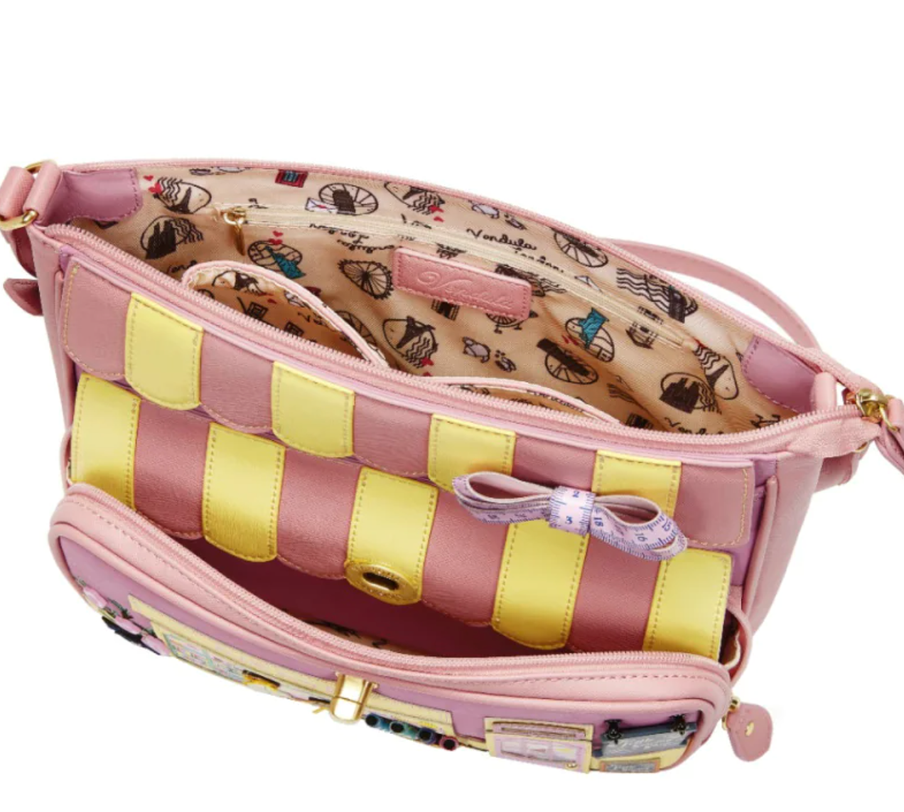 Vendula London Vendula Sewing Shop Esme Bag - Raspberry Edition