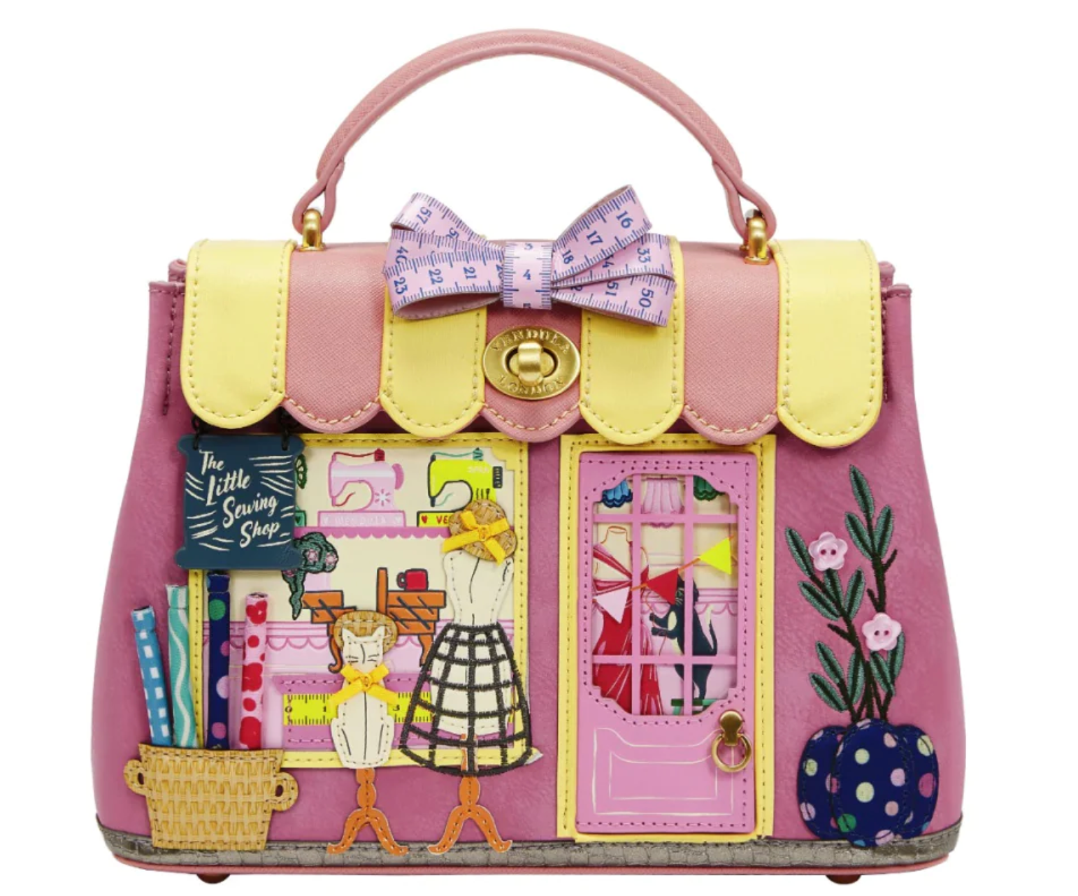 Vendula London Vendula Sewing Shop Mini Grace Bag - Raspberry Edition