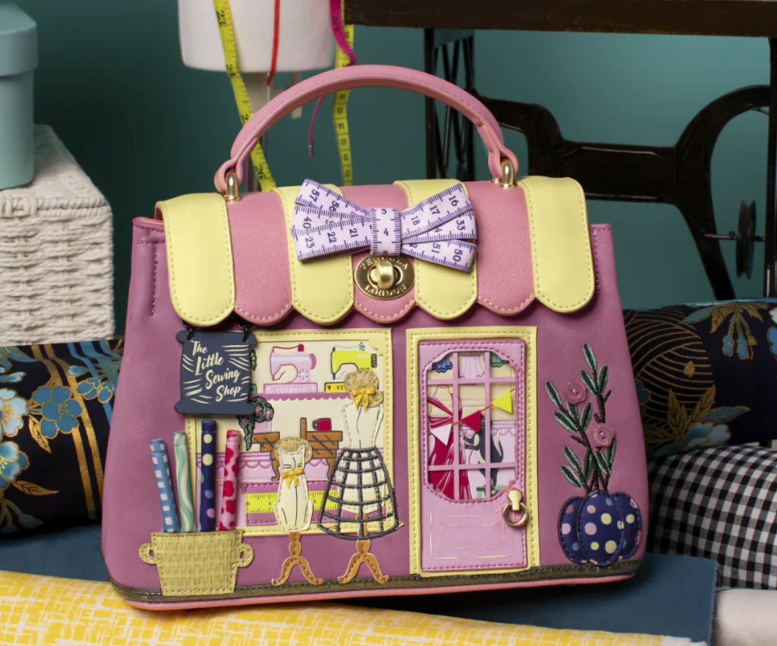 Vendula London Vendula Sewing Shop Mini Grace Bag - Raspberry Edition