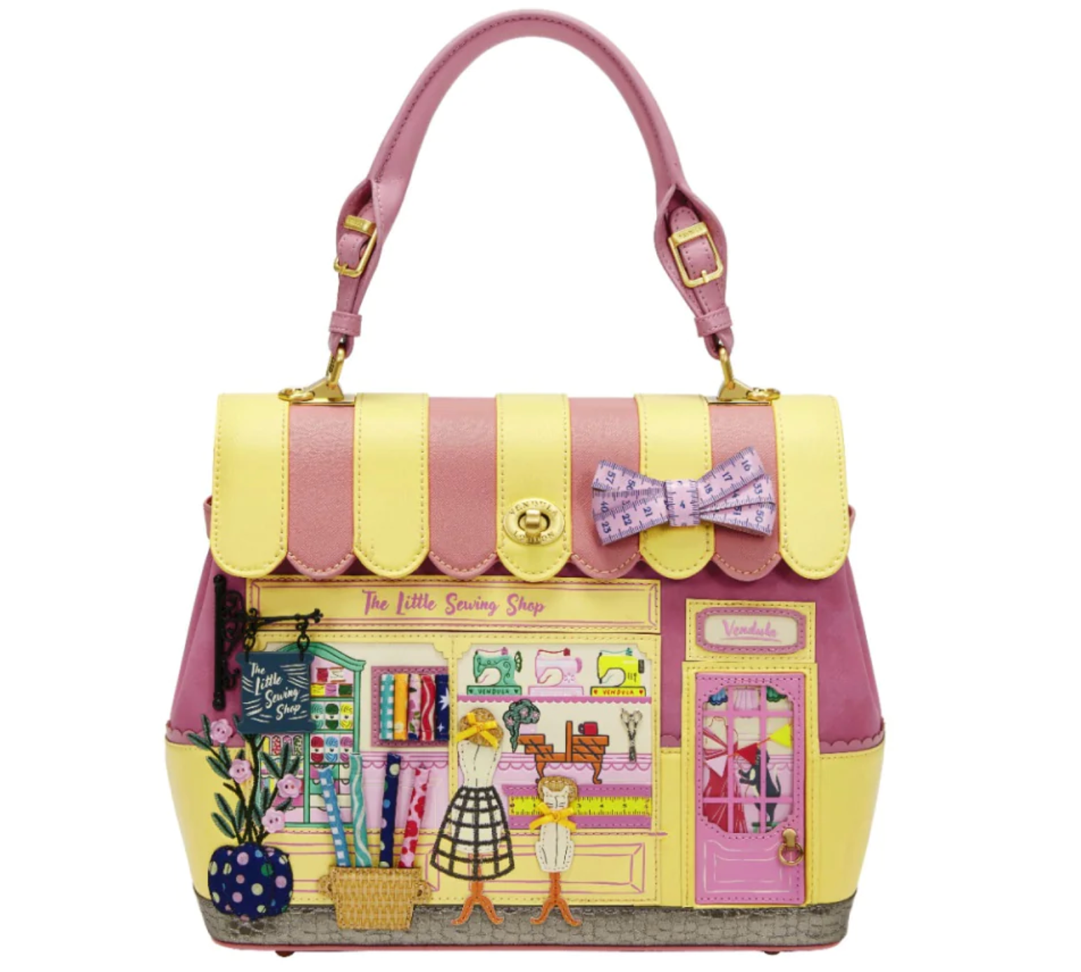 Vendula London Vendula Sewing Shop Grace Bag - Raspberry Edition
