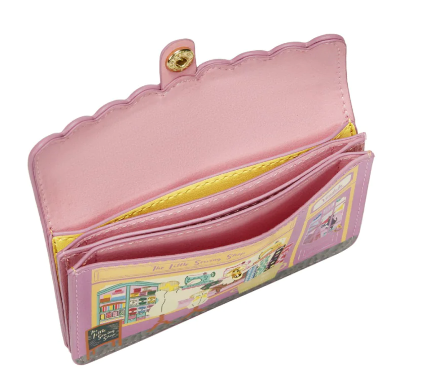 Vendula London Vendula Sewing Shop Accordion Card Wallet - Raspberry Edition