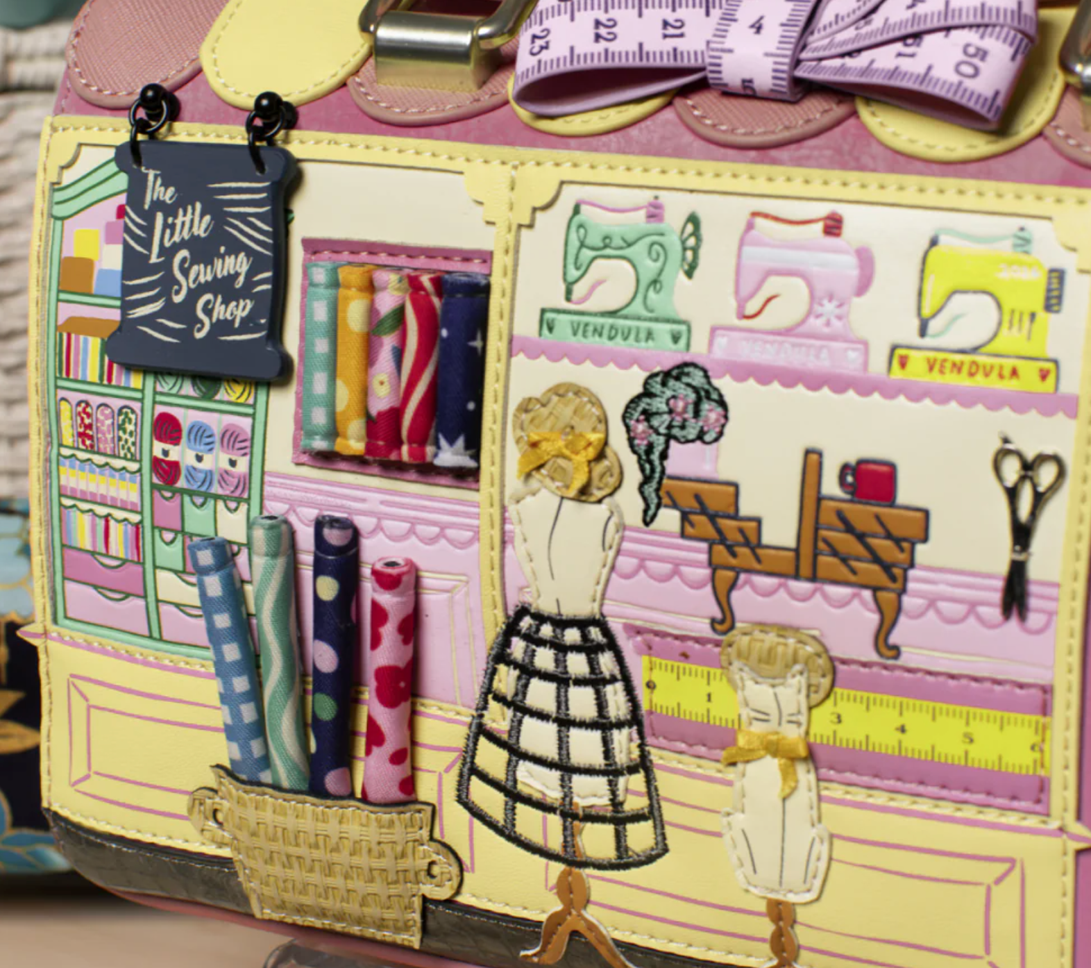 Vendula London Vendula Sewing Shop Speedy Bowler - Raspberry Edition