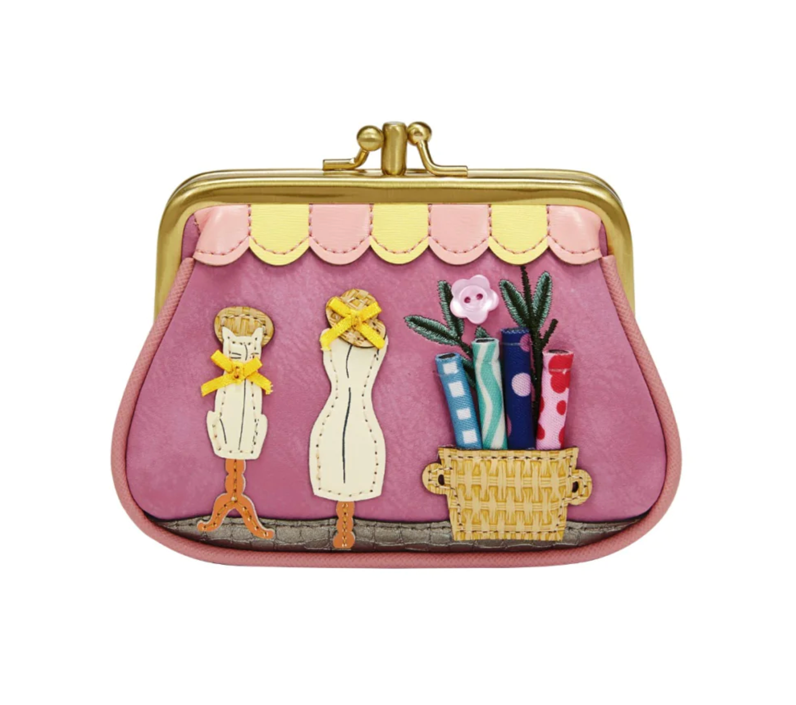 Vendula London Vendula Sewing Shop Clipper Coin Purse - Raspberry Edition