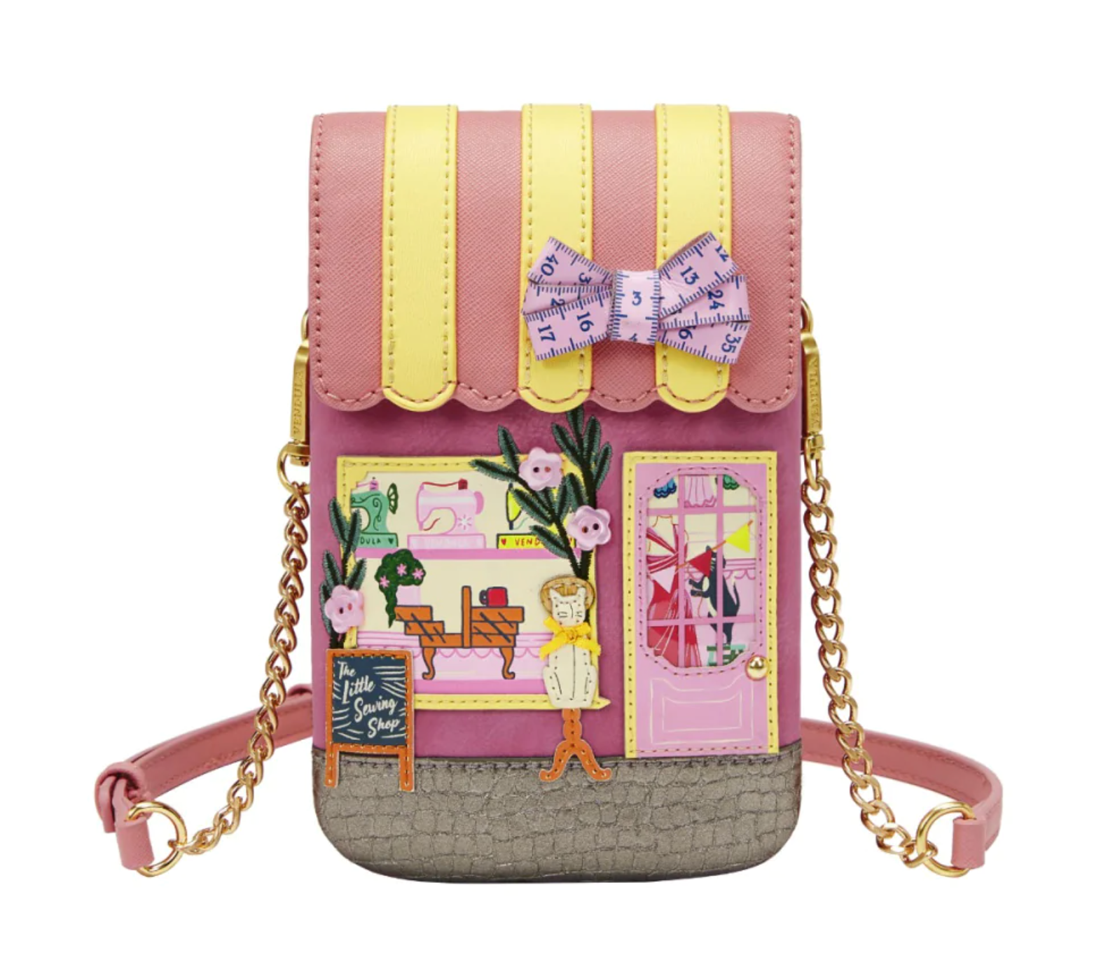 Vendula London Vendula Sewing Shop Phone Pouch - Raspberry Edition