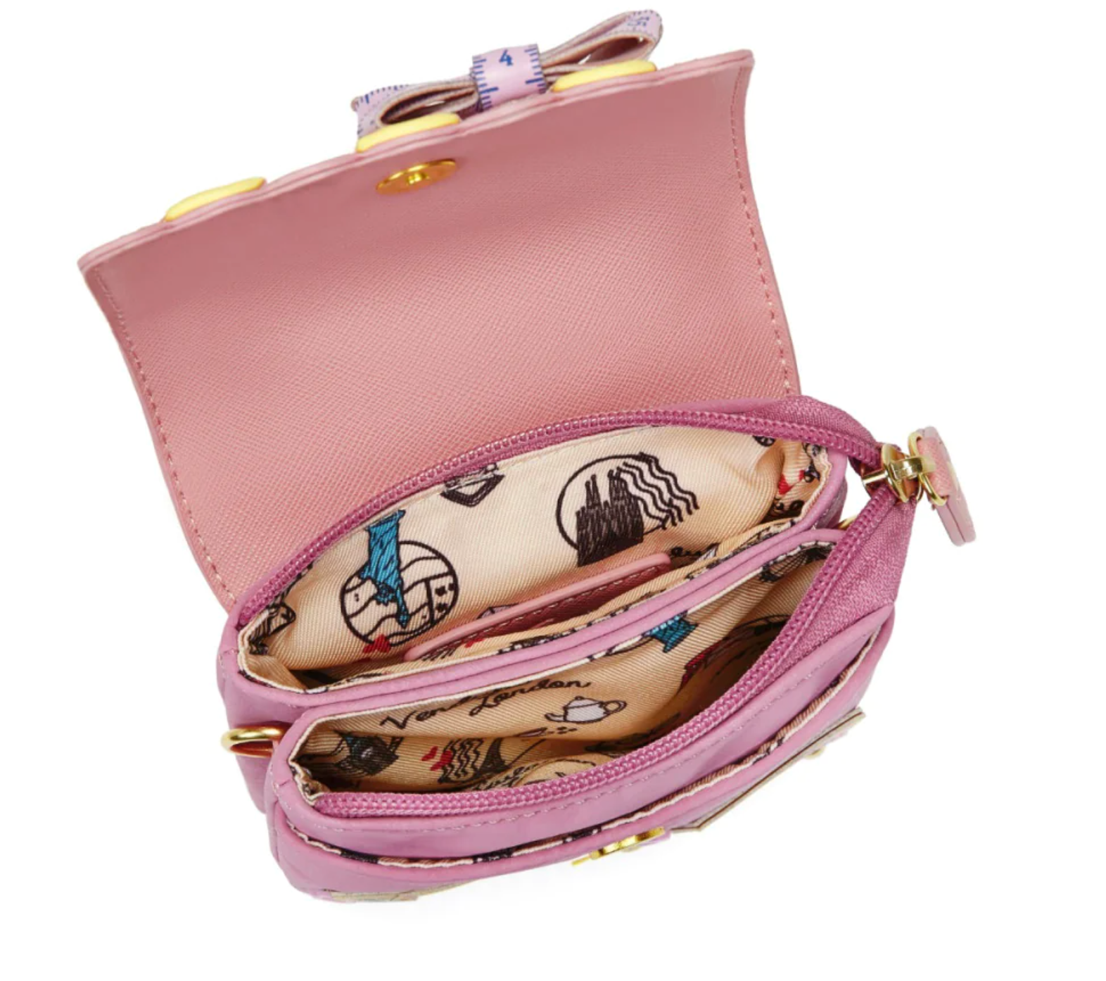 Vendula London Vendula Sewing Shop Phone Pouch - Raspberry Edition