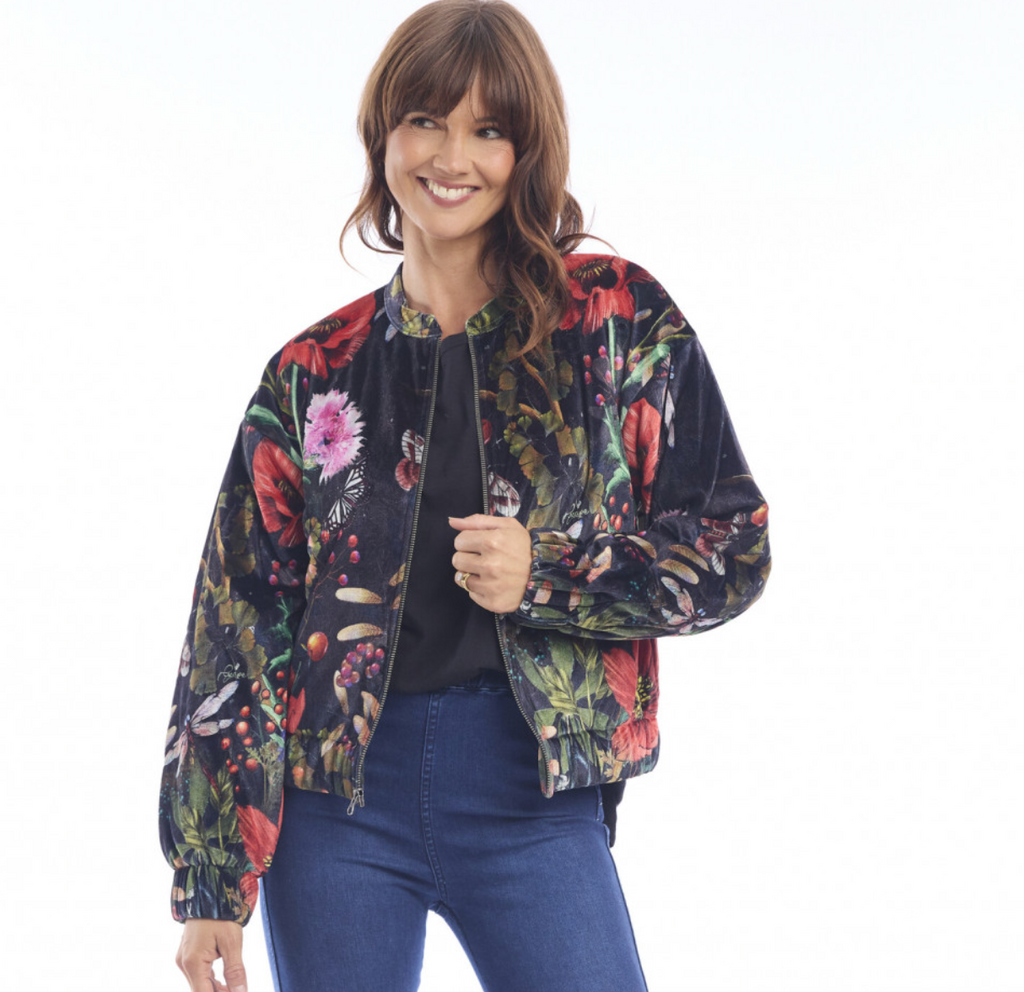 Orientique Escape Maguana Velvet Bomber Jacket