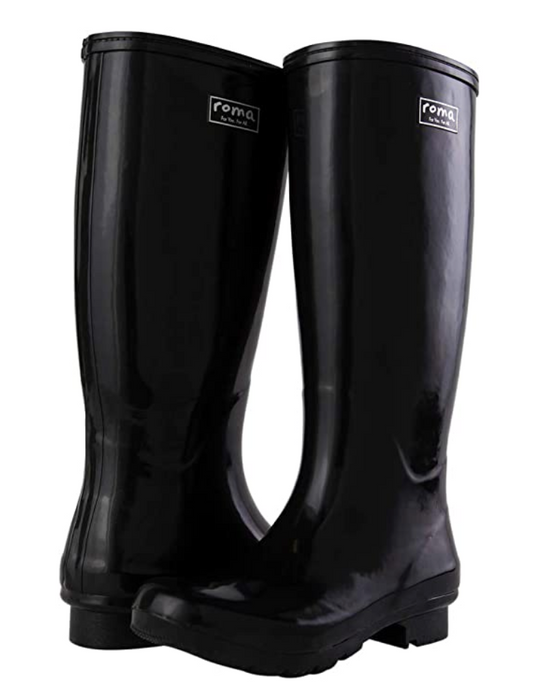 Roma EMMA CLASSIC BLACK WOMEN'S RAIN BOOT 