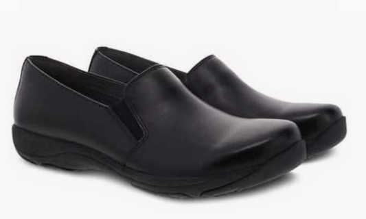 Dansko Nora Black Leather SlipOn