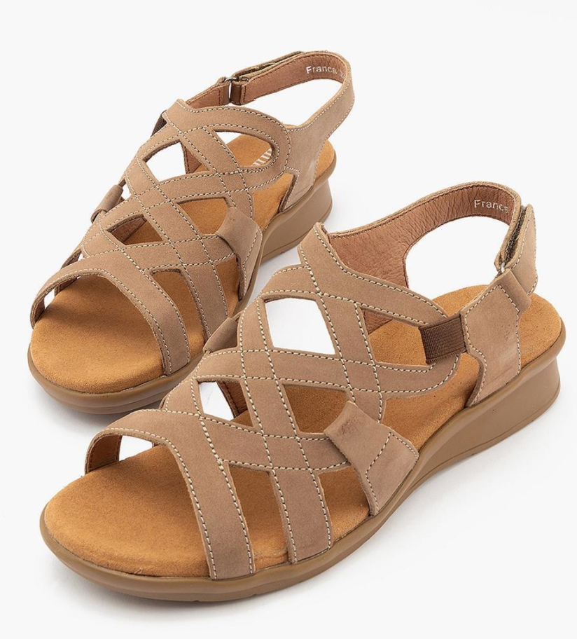 Silver Lining Franca Sandal Taupe