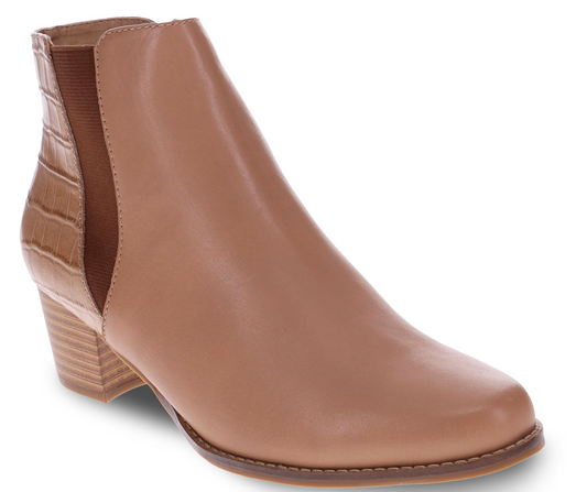 Scholl Heaven Zip Boot Latte 