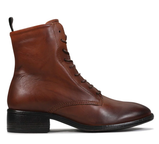 EOS Celia Lace Up Boot Brandy 