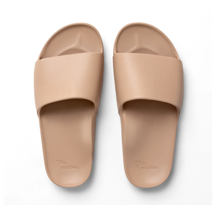 Archies Arch Support Slides Tan