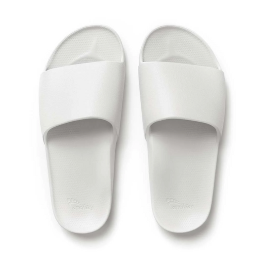 Archies Arch Support Slides White