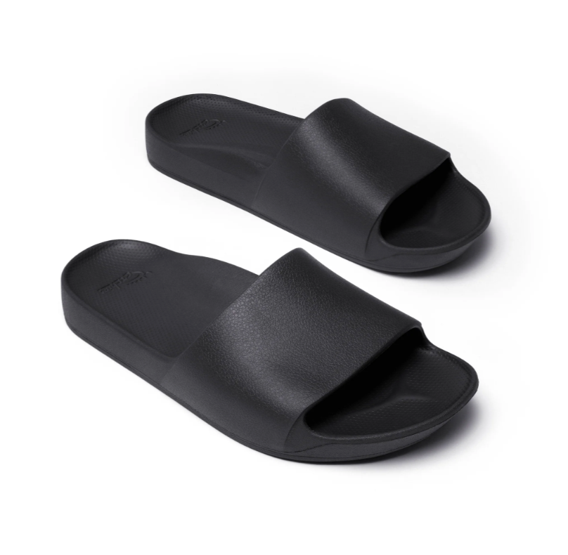 Archies Arch Support Slides Black