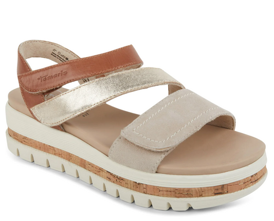 Tamaris Marit Sandal Cognac combo 