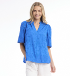Orientique Broderie Top 3/4 Sleeve
