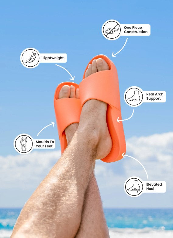 Archies Arch Support Slides Peach