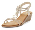 Wilde Selda Rhinestone Wedge Sandal