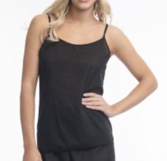 Orientique Cami Cotton Slip Blk 