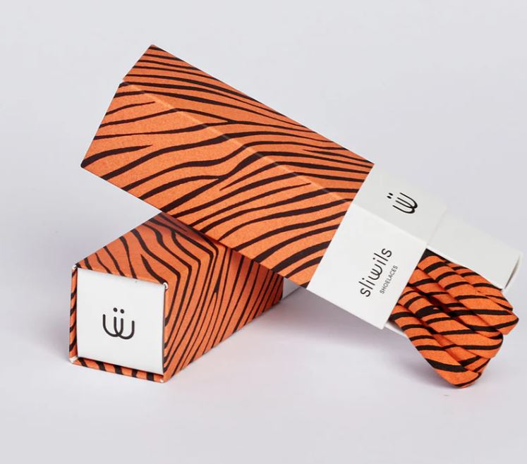 Sliwils Shoelace Animal Print Tiger 120cm