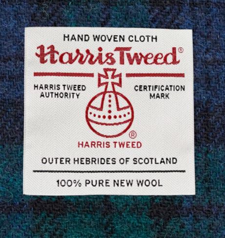 Yoshi Leather and Harris Tweed Highland Thistle Cross Body Bag