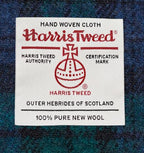 Yoshi Leather and Harris Tweed Highland Thistle Cross Body Bag