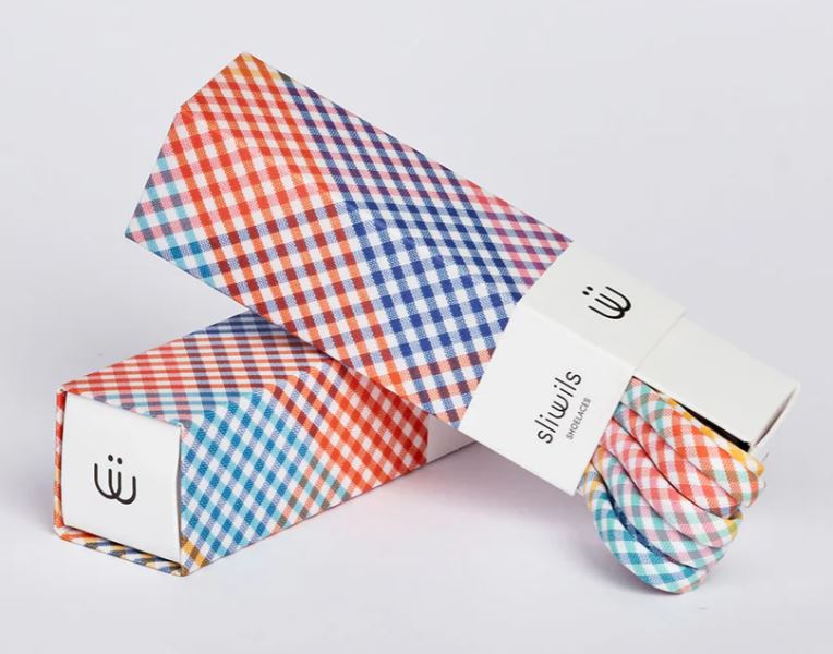 Sliwils Shoelace Vichy Holiday Checked 90cm