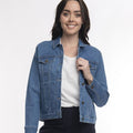 Orientique Denim Collared Jacket Dark