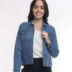 Orientique Denim Collared Jacket Dark